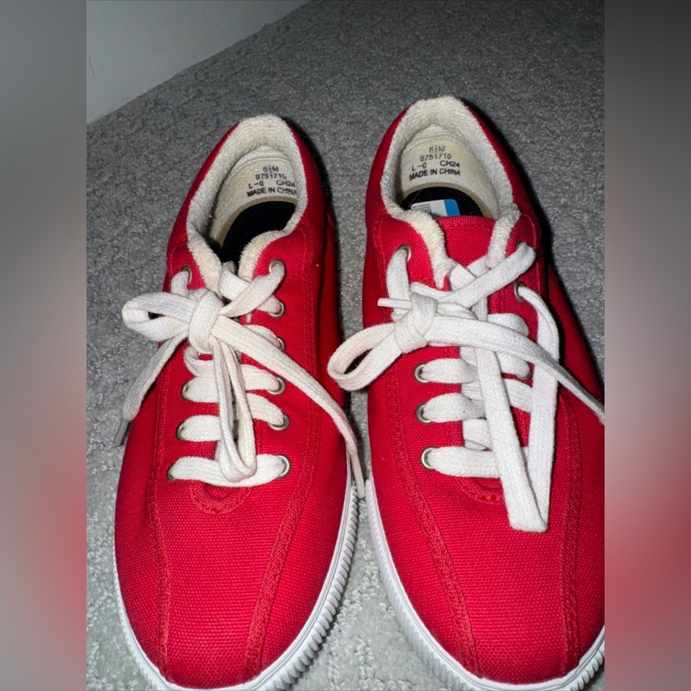 Red Canvas Sneakers